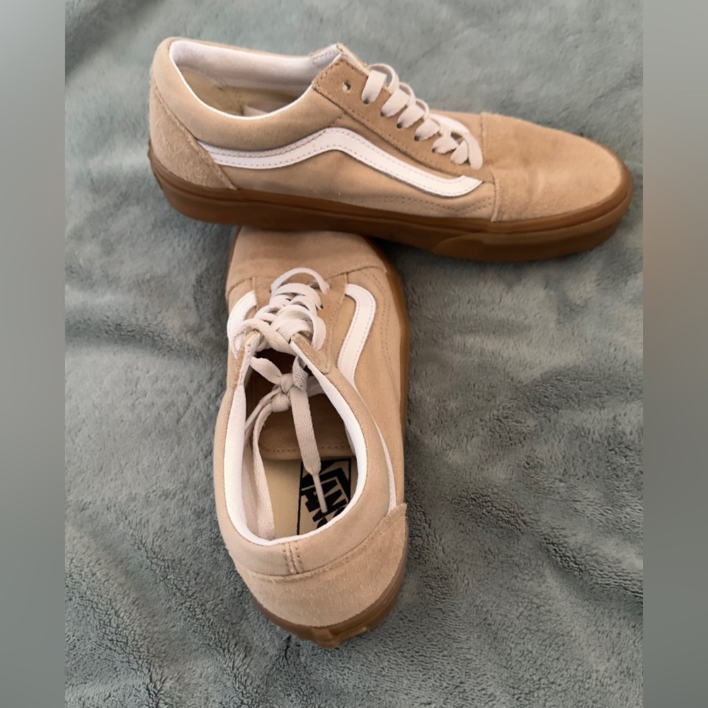 Vans Men's Beige Suede Sneakers
